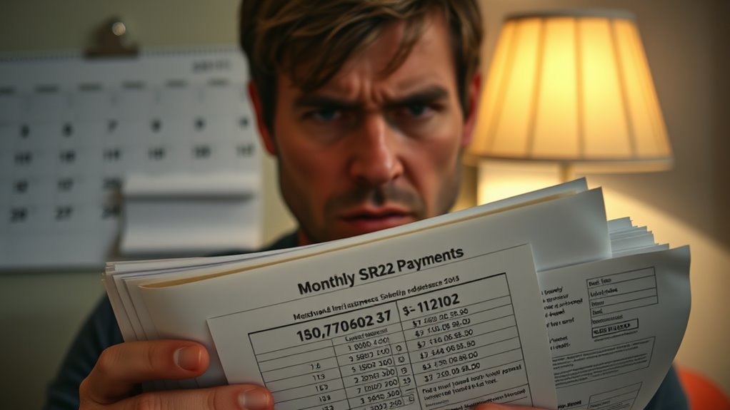 high monthly sr22 costs